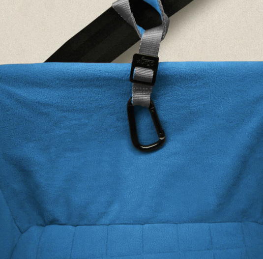 Kurgo Dog Heather Booster Seat Charcoal/Blue up to 30 lbs