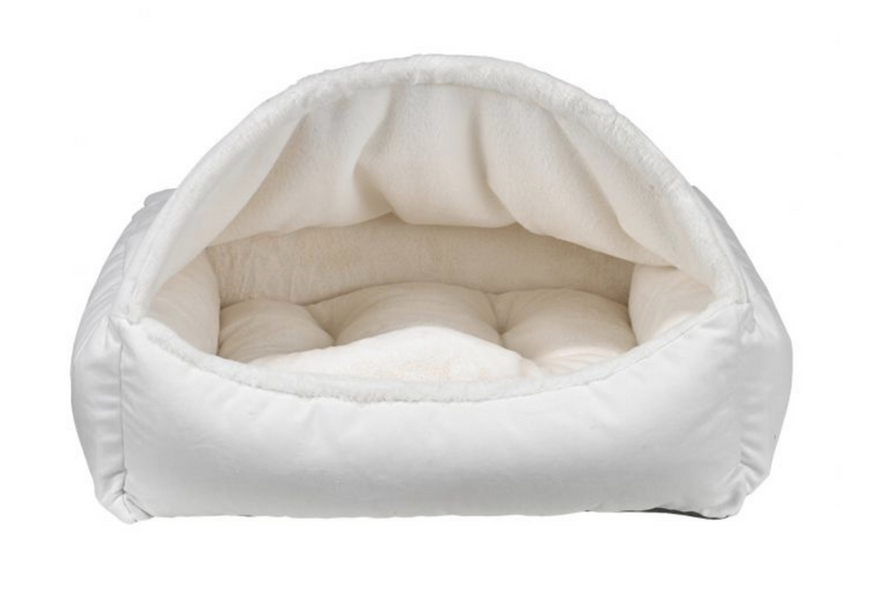 Load image into Gallery viewer, Bowsers Canopy Bed Winter White Faux Fur