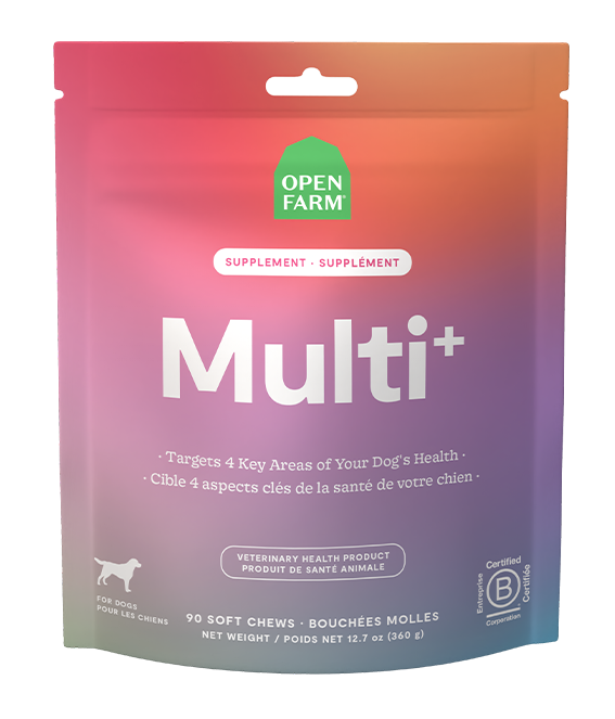 Load image into Gallery viewer, Open Farm Dog Supplement Multi+ Chews 90ct