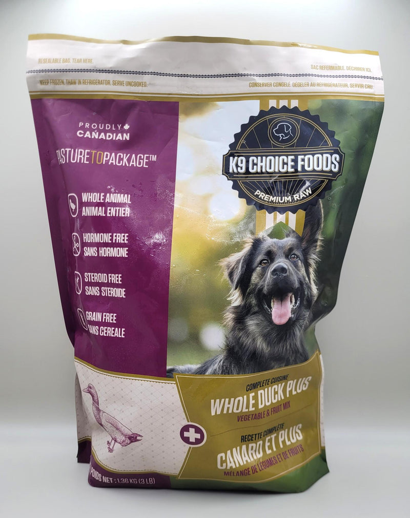 Load image into Gallery viewer, K9 Choice Frozen Raw Wild Duck Plus