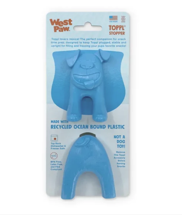 Load image into Gallery viewer, West Paw Toppl Stopper Aqua Blue
