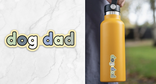 Monty's Dog Dad Vinyl Sticker