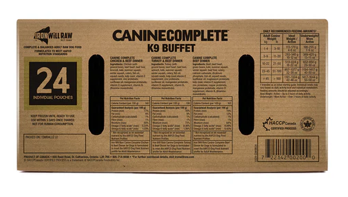 Iron Will Raw Canine Complete K9 Buffet 24lb