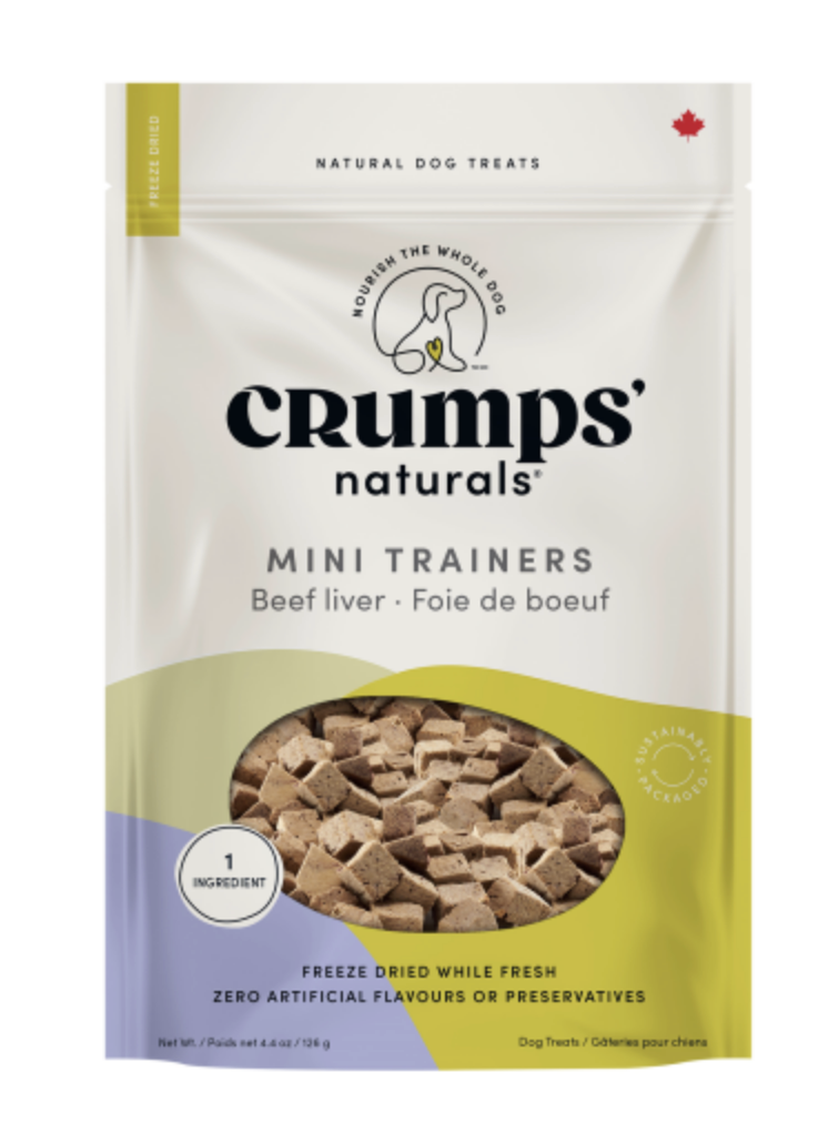 Load image into Gallery viewer, Crumps Mini Trainers Freeze Dried Beef Liver 126g - Discover Dogs

