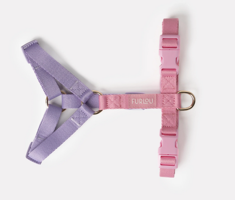 Load image into Gallery viewer, Furlou Strap Harness Lavender & Pink