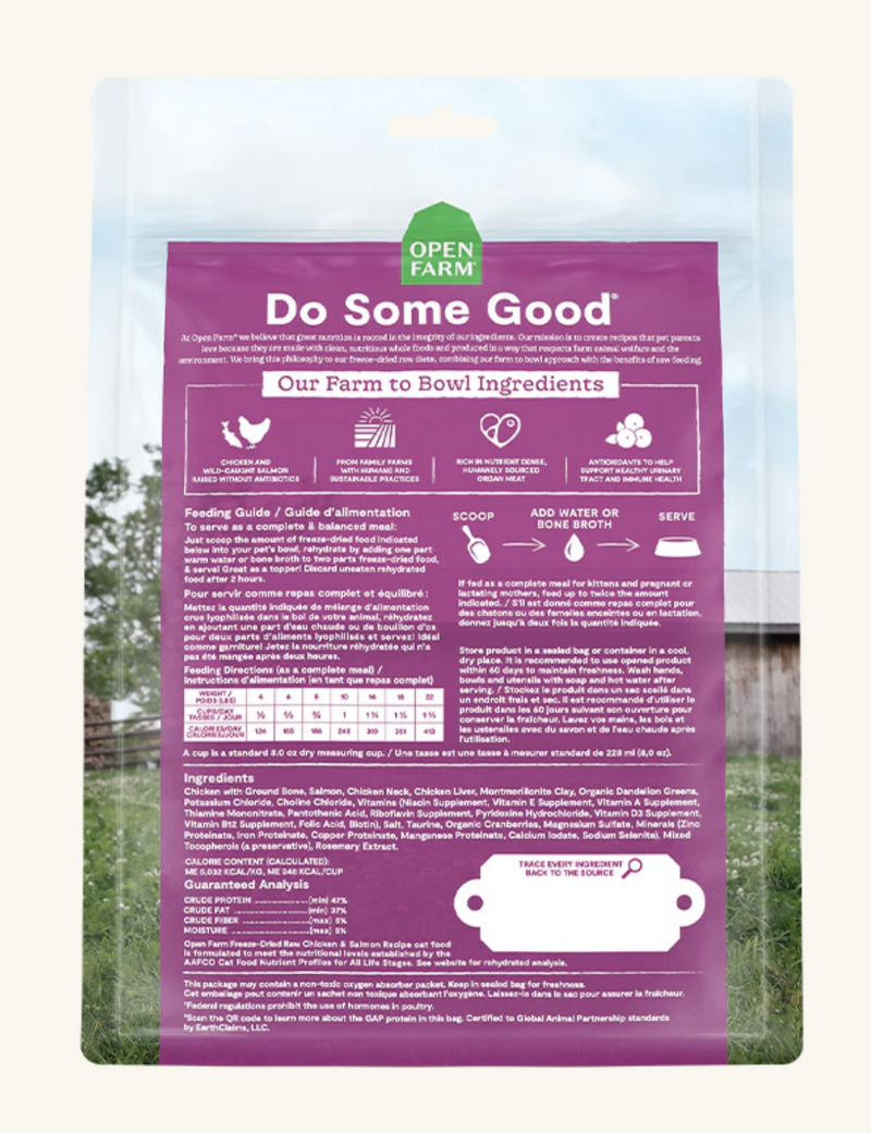 Load image into Gallery viewer, Open Farm Cat Freeze Dried Chicken & Salmon