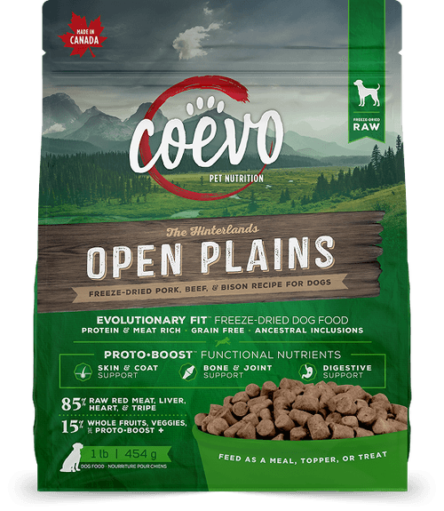 Load image into Gallery viewer, Coevo Dog Freeze-Dried Raw Open Plains 454g