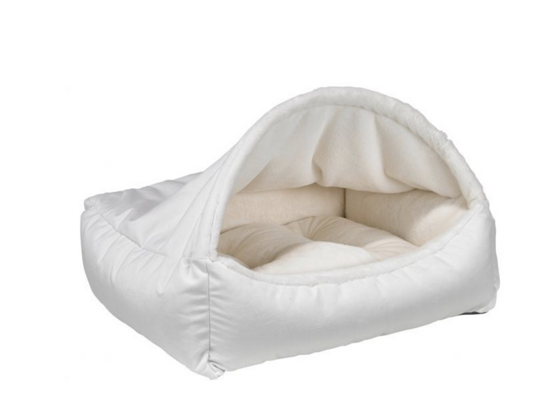Load image into Gallery viewer, Bowsers Canopy Bed Winter White Faux Fur