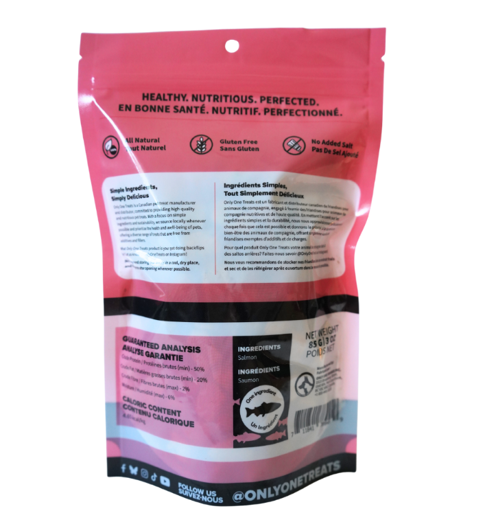 Load image into Gallery viewer, Only One Treats Freeze-Dried Salmon 85g