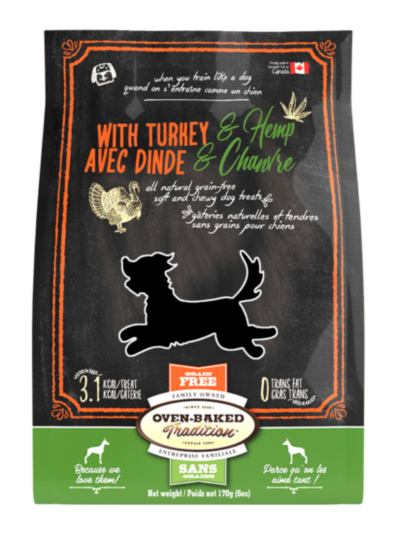 Load image into Gallery viewer, Oven-Baked Tradition Dog GF Treat Turkey & Hemp 6 oz