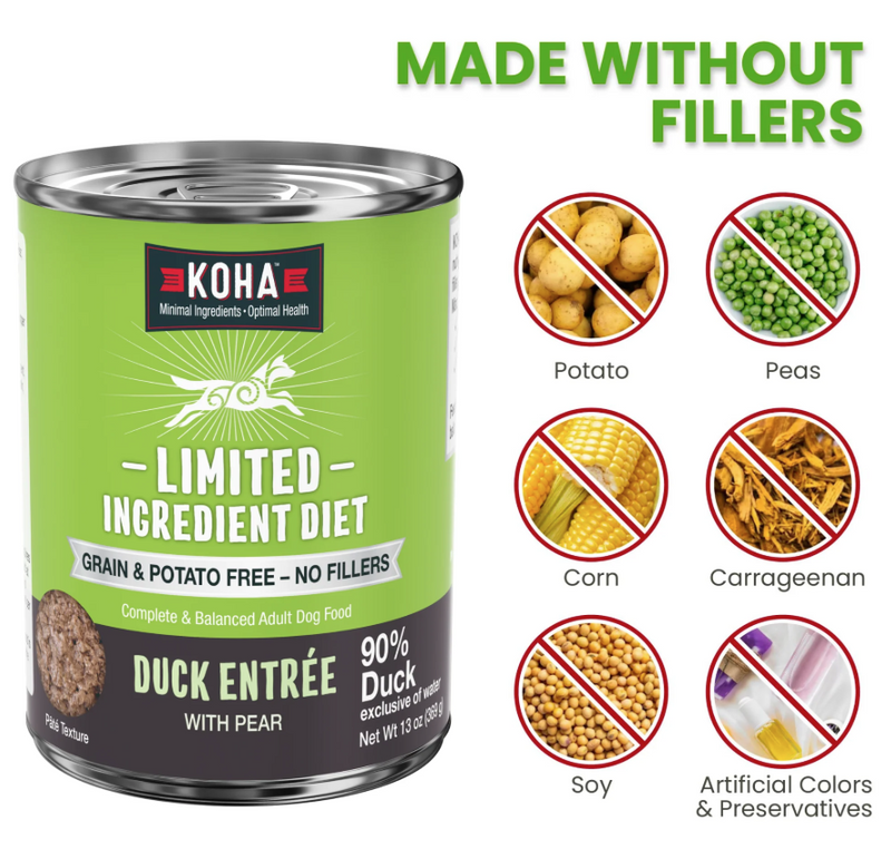 Load image into Gallery viewer, KOHA Limited Ingredient Diet Duck Pate Entrée for Dogs 369g