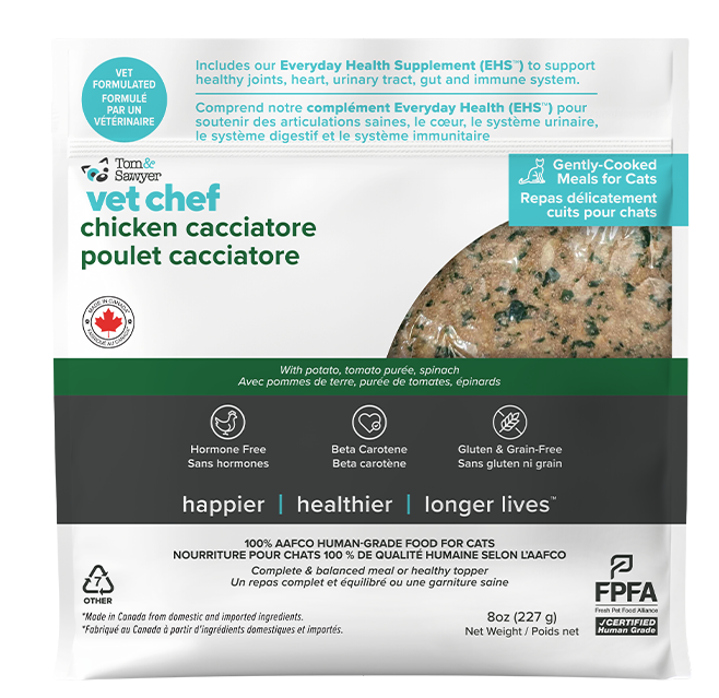 Load image into Gallery viewer, Tom & Sawyer Cat Vet Chef Chicken Cacciatore 227g