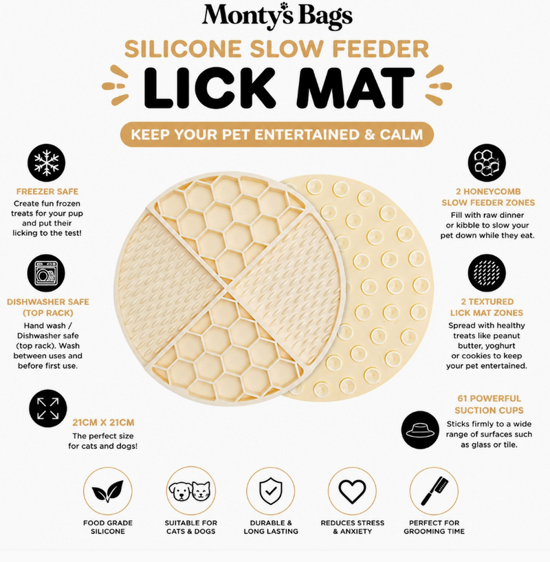 Load image into Gallery viewer, Monty's Silicone Slow Feeder Lick Mat