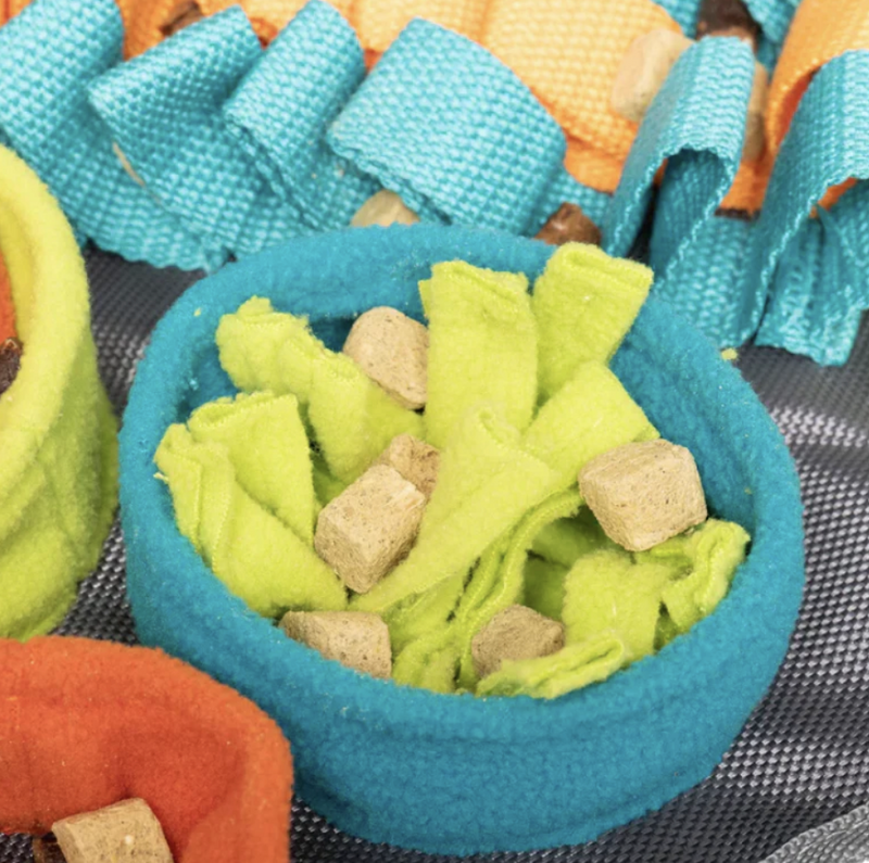 Load image into Gallery viewer, Messy Mutts Square Forage Mat with Suction & Lick Mat 16''