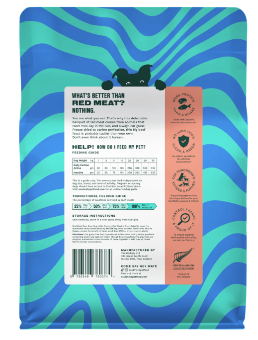 Load image into Gallery viewer, SoulMate Dog Freeze-Dried High Country Red Meat 400g - Discover Dogs