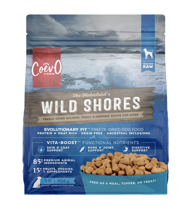 Load image into Gallery viewer, Coevo Dog Freeze-Dried Raw Wild Shores 454g