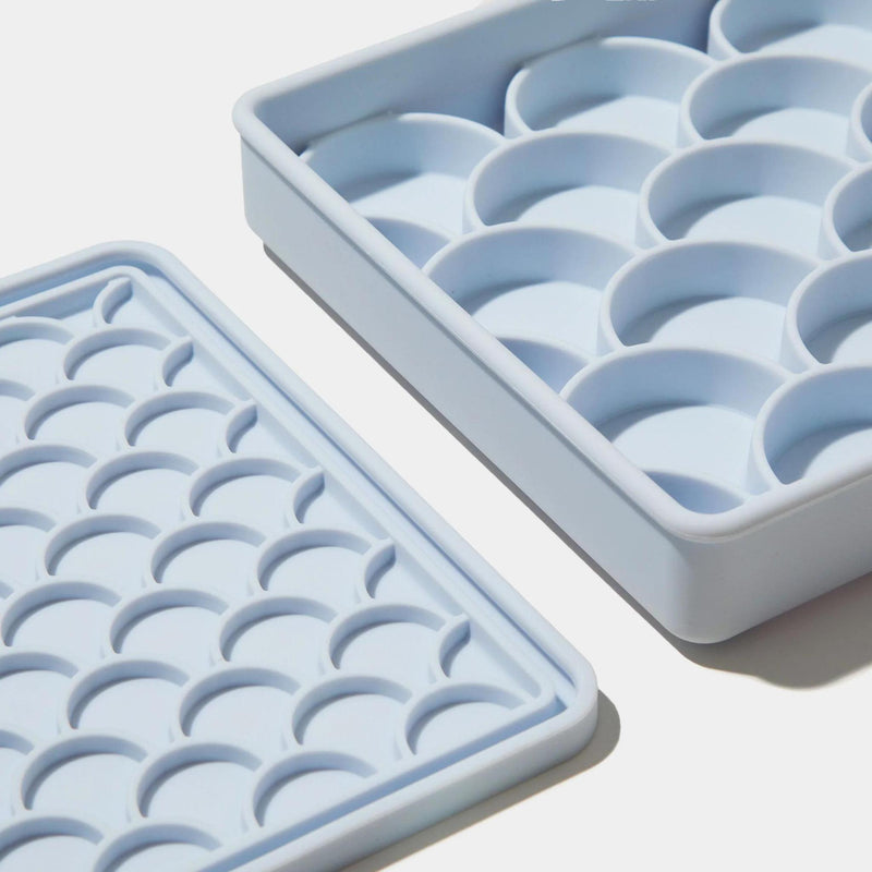 Load image into Gallery viewer, Dogged 3 in 1 Fish Scale Slow Feeder Bowl Sky