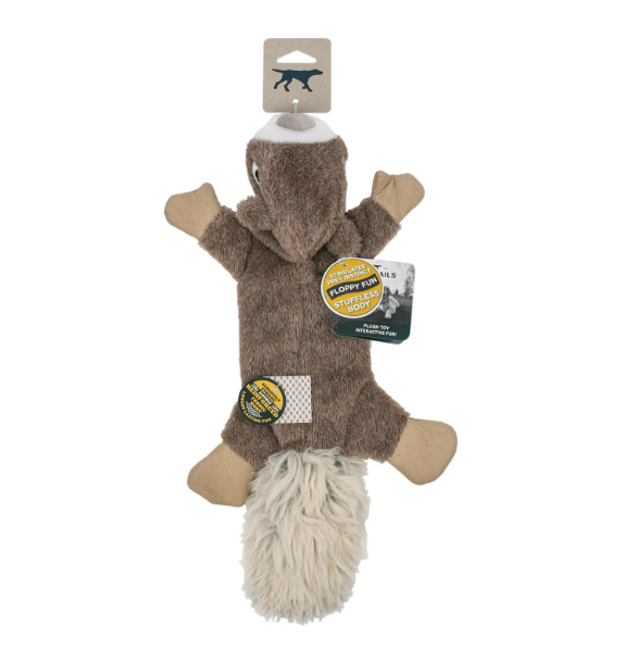 Load image into Gallery viewer, Tall Tails Plush Stuffless Squirrel Squeaker