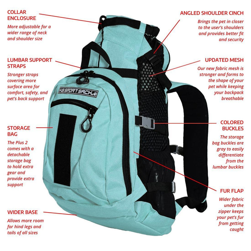 Load image into Gallery viewer, K9 Sport Sack Plus 2 Black