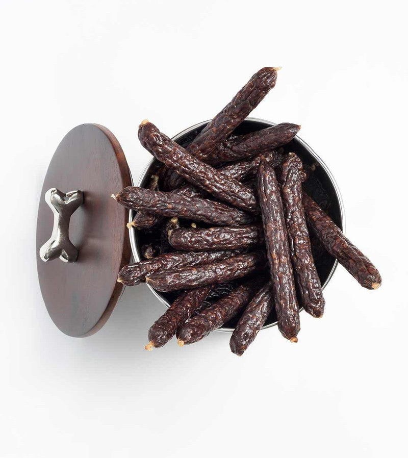Load image into Gallery viewer, Rawbone Pet Food Co Grass-Fed Beef Sausages 200g