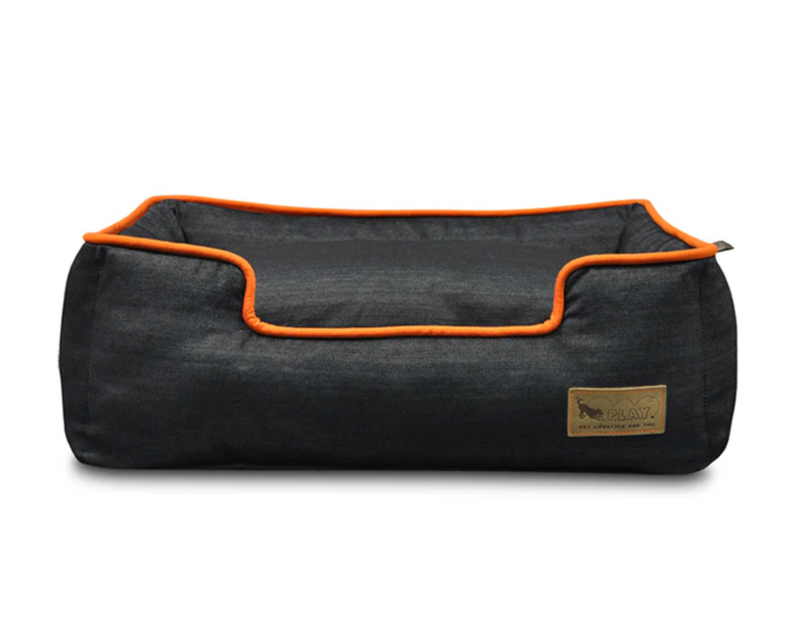 Load image into Gallery viewer, PLAY Lounge Bed Urban Denim and Mandarin

