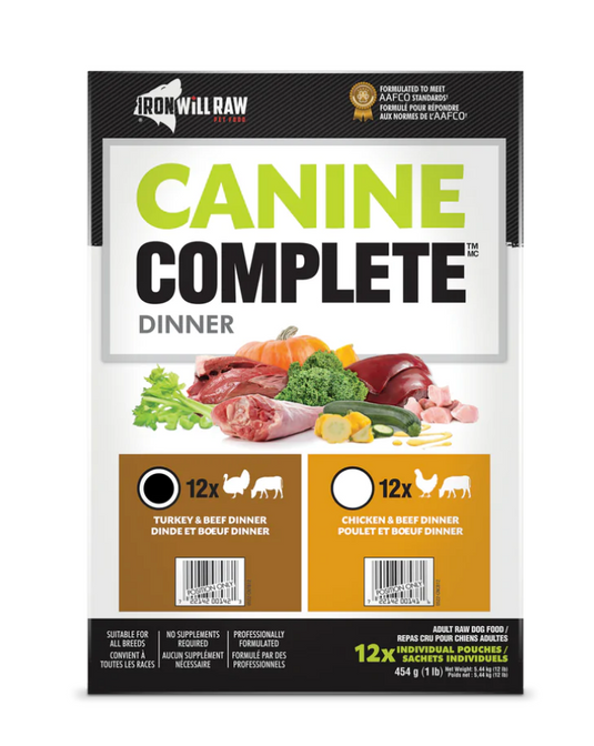 Iron Will Raw Canine Complete Turkey & Beef Dinner