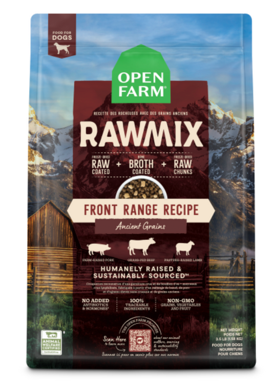 Open Farm Dog RawMix Ancient Grain Front Range