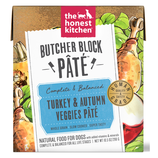 Load image into Gallery viewer, Honest Kitchen Butcher Block Pate for Dogs Turkey & Autumn Veggies 10.5oz