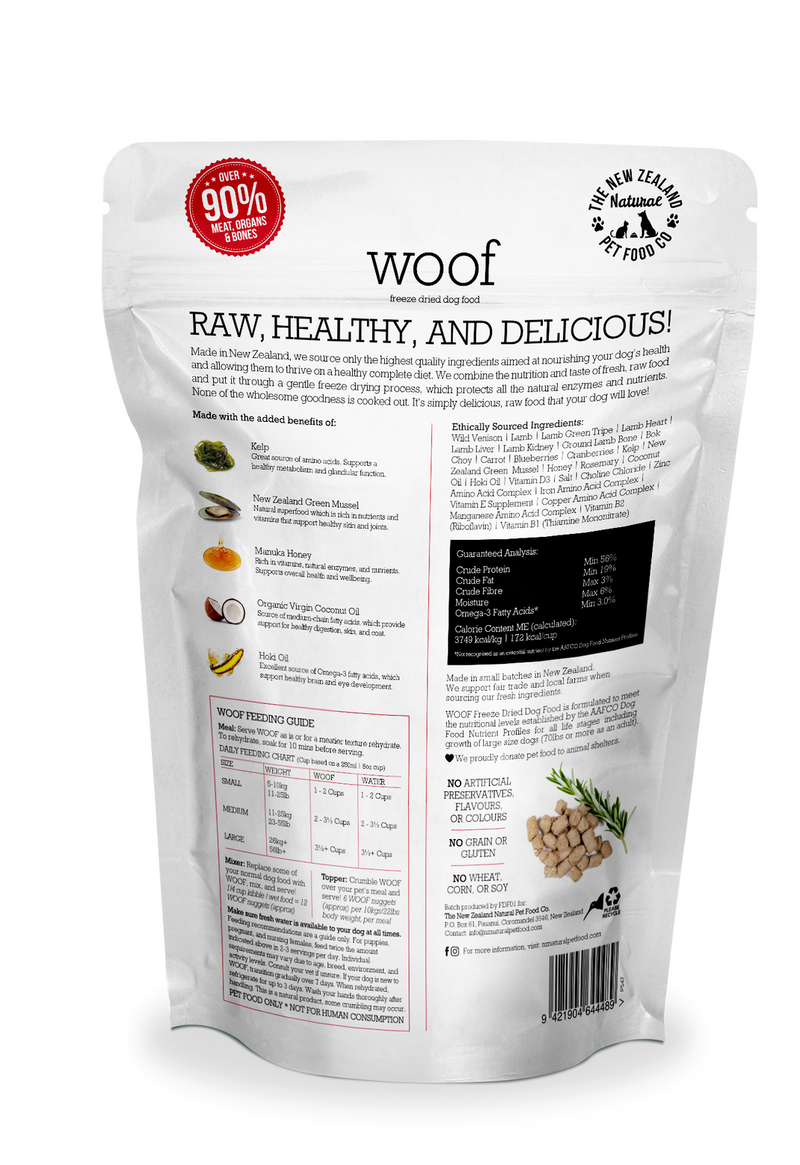 Load image into Gallery viewer, NZ Natural Woof Freeze-dried Wild Venison