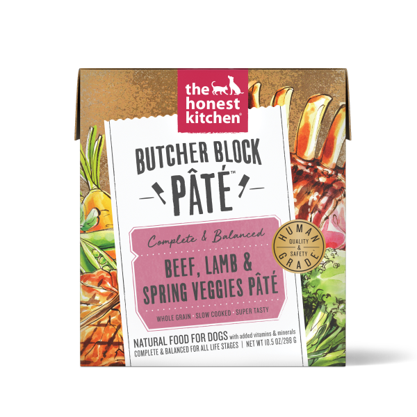 Load image into Gallery viewer, Honest Kitchen Butcher Block Pate for Dogs Beef Lamb &amp; Spring Veg 10.5oz
