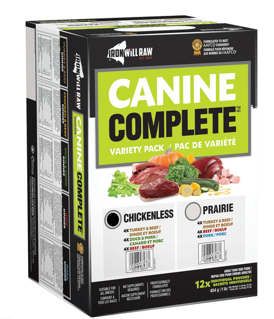 Iron Will Raw Canine Complete Chickenless Variety