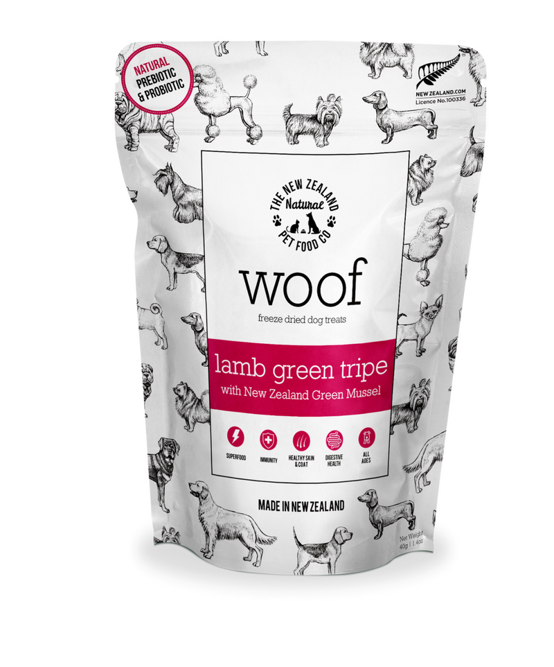 Load image into Gallery viewer, NZ Natural Woof Freeze-dried Lamb Green Tripe Bites