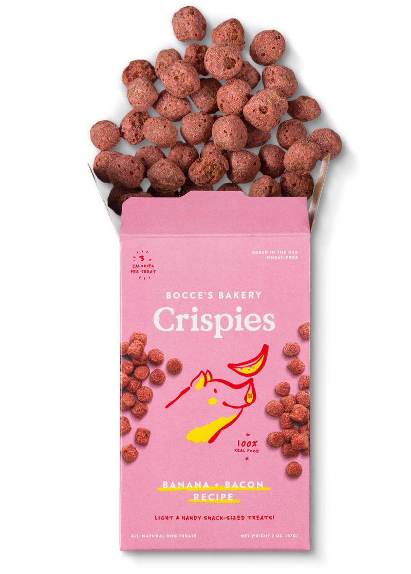 Load image into Gallery viewer, Bocce's Bakery Banana + Bacon Crispies 10z