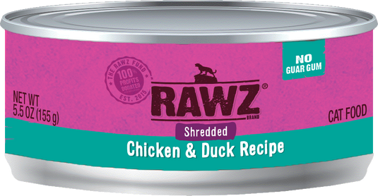 Rawz Shredded Chicken & Duck 155g - Discover Dogs