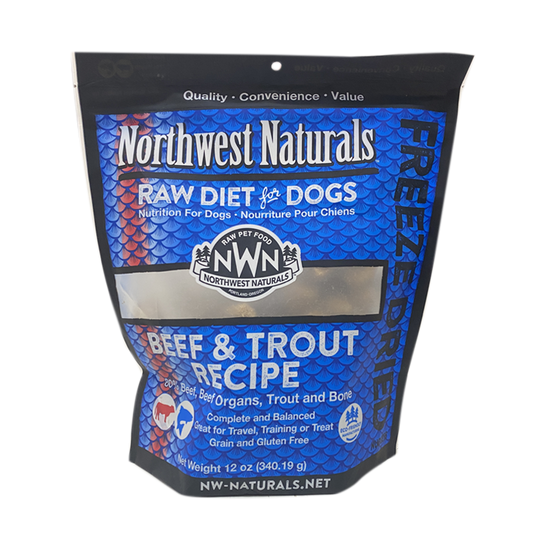 Northwest Naturals Beef & Trout FD Nuggets 12oz