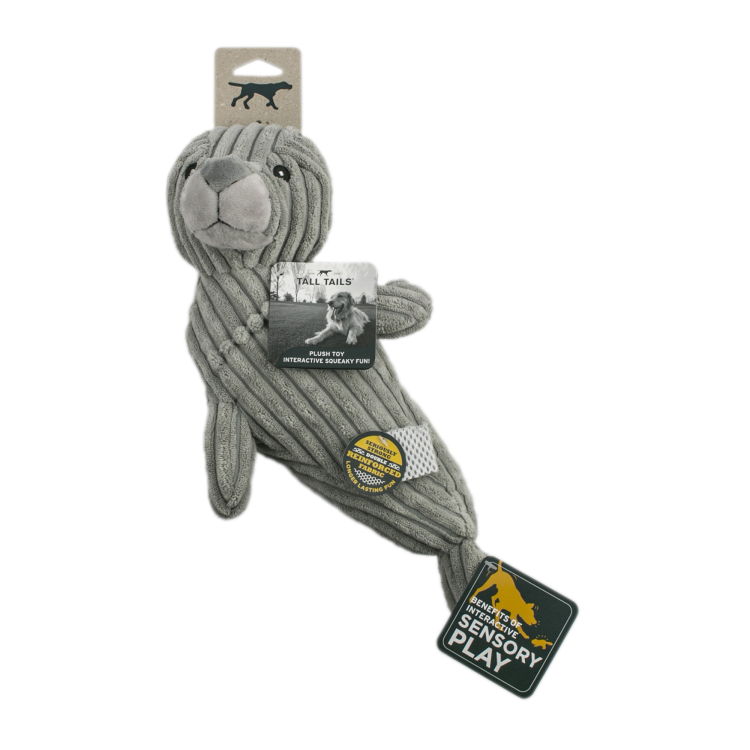 Load image into Gallery viewer, Tall Tails Plush Seal w/ Crunch