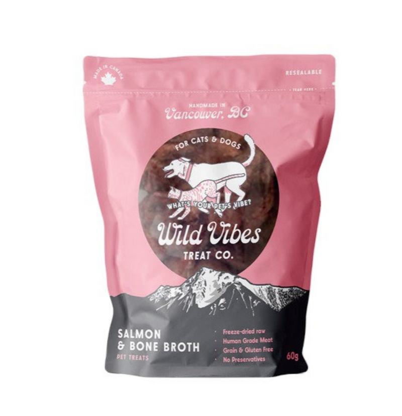 Load image into Gallery viewer, Wild Vibes Salmon Belly and Bone Broth Treats