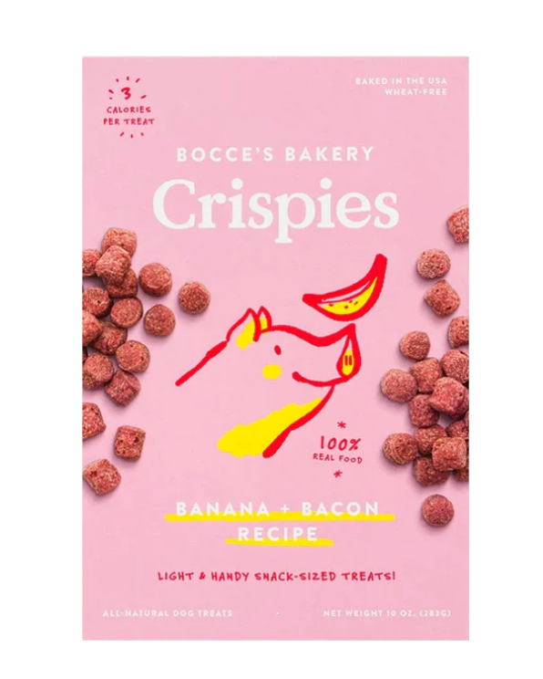 Load image into Gallery viewer, Bocce's Bakery Banana + Bacon Crispies 10z
