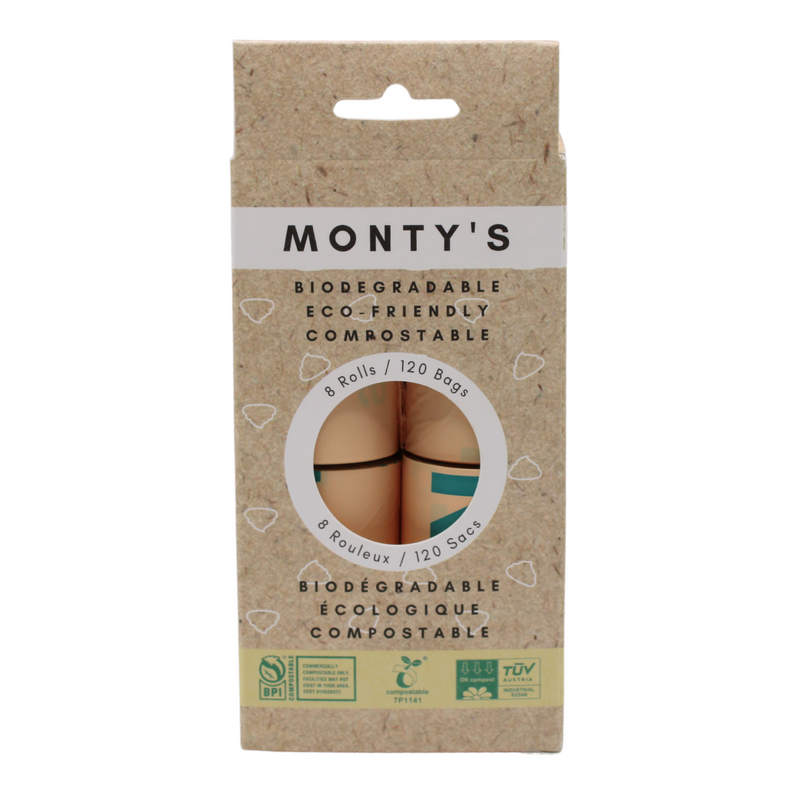 Load image into Gallery viewer, Monty's Compostable Corn Starch Poop Bags
