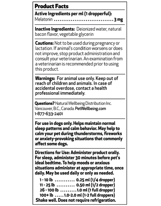 PW Pet Melatonin 2oz - Discover Dogs Online