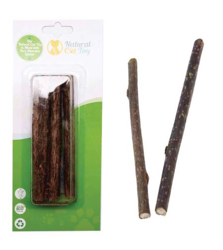 Load image into Gallery viewer, Natural Cat Toy Silvervine Stick - Discover Dogs
