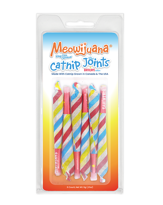 Meowijuana Cat Catnip Joints Birthjays 6pk