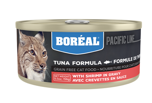 Boreal Cat Can Tuna in Gravy with Shrimp 156g
