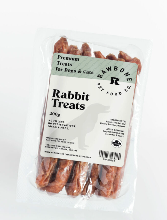 Load image into Gallery viewer, Rawbone Pet Food Co Rabbit Sausages 200g
