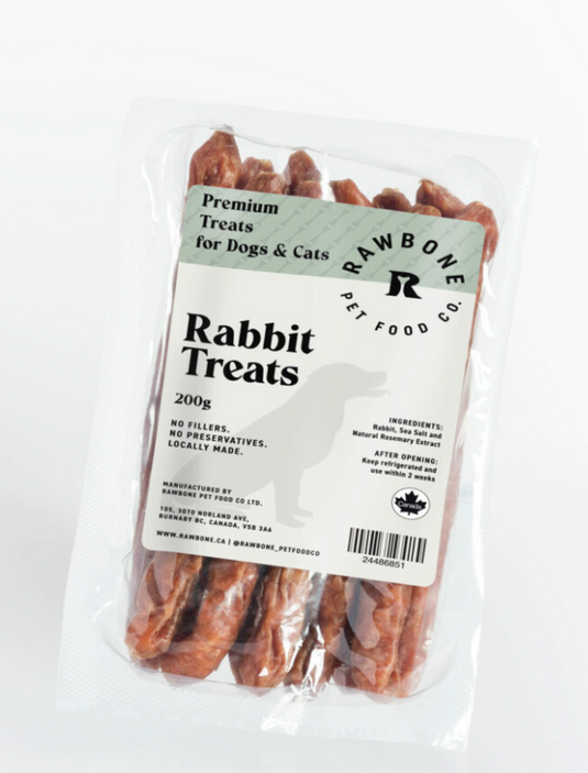 Rawbone Pet Food Co Rabbit Sausages 200g