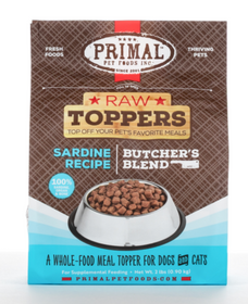 Primal Dog & Cat Raw Topper Butcher's Blend Sardine 2 lb