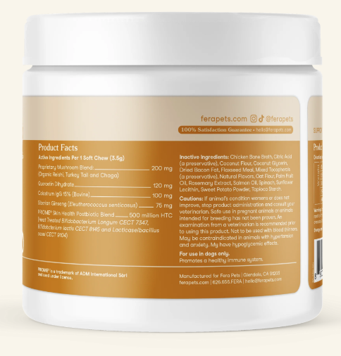 Load image into Gallery viewer, Fera Pet Organics Allergy &amp; Immune Soft Chews for Dogs 90ct
