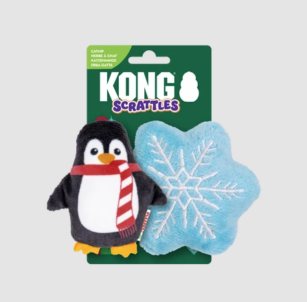 Load image into Gallery viewer, Kong Holiday Scrattle Cat 2pk
