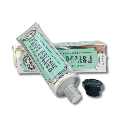 Load image into Gallery viewer, Wag &amp; Bright Puppy Polish Natural Canine Toothpaste Filet Mignon
