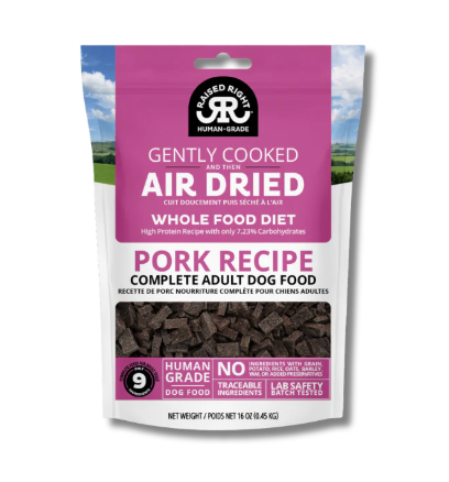 Raised Right Dog Air-Dried Pork 16oz